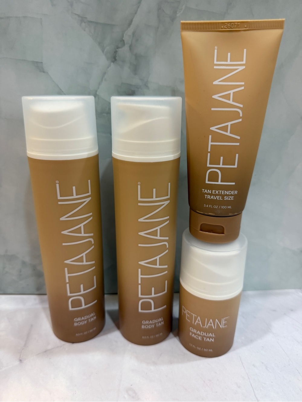 Complete Peta Jane tanning collection